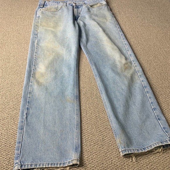 Carhartt Mens‎ Jeans Size 36X32 Blue Medium Wash Denim Traditional Fit Straight - Picture 1 of 13